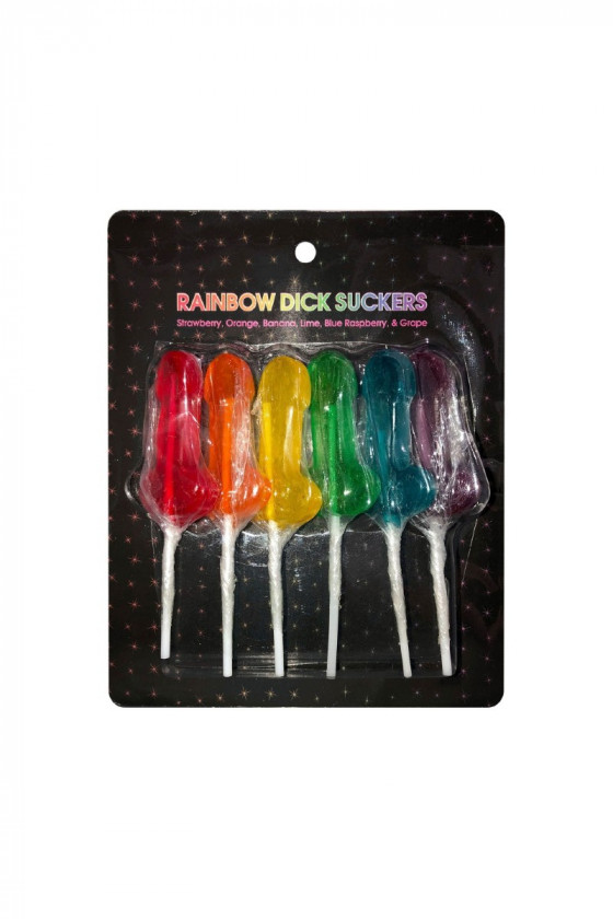 Rainbow dick suckers