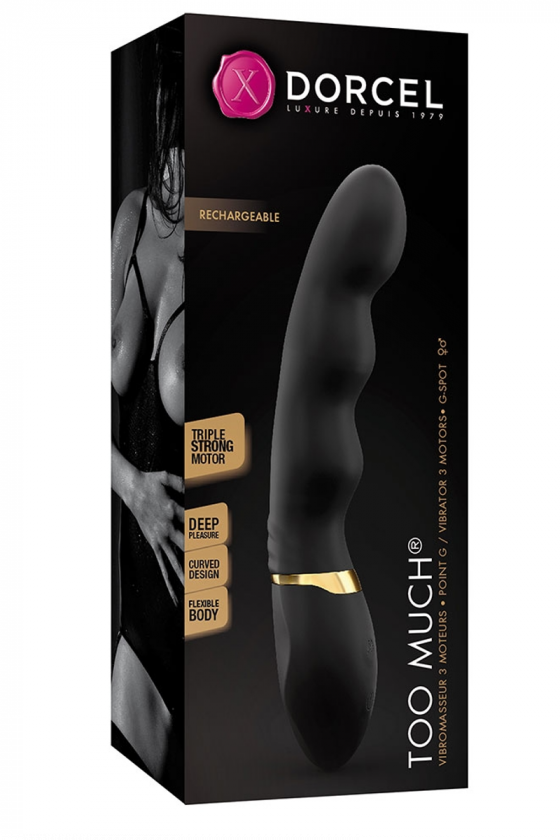 DORCEL Vibromasseur Too Much 2.0 Black & Gold Edition