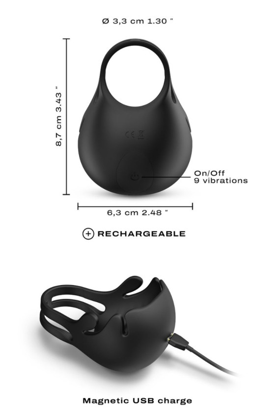 DORCEL Anneau pénien et stimulateur de testicules vibrant Fun Bag