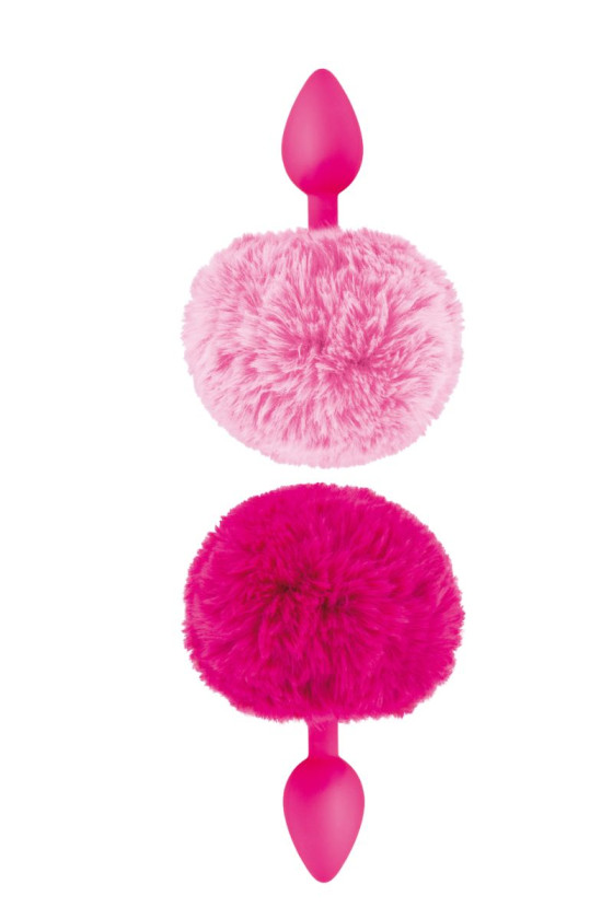 Plug Queue de Lapin Pompom Noir
