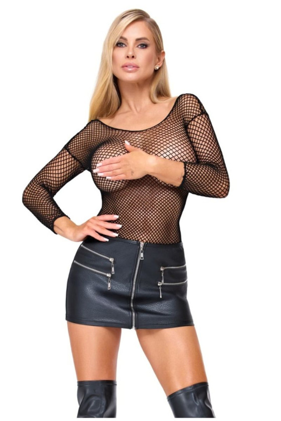 COTTELLI MINI JUPE NOIR ET ZIP
